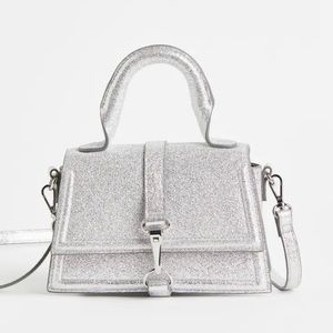 NWOT H&M trendy silver/glitter crossbody bag